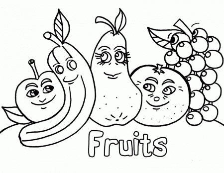 Coloring Pages Of Fruit