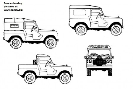 Free Land Rover Colouring Pictures 4x4