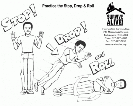 Coloring Pages | Firefighters Survive Alive!