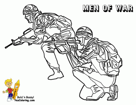 Of Soldiers - Coloring Pages for Kids and for Adults