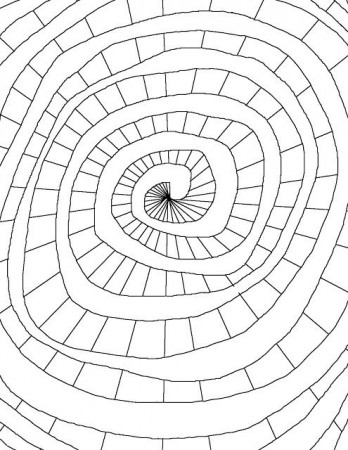 Color Spiral | Shape coloring pages, Coloring pages
