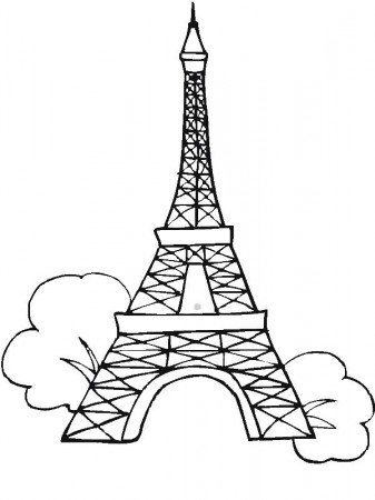 Seven Wonders of the World Eiffel Tower Coloring Page - Download ...
