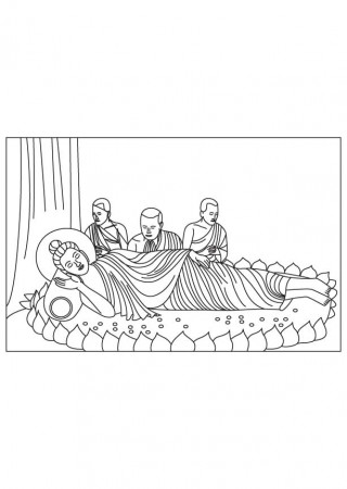 Buddha poornima coloring page | Download Free Buddha poornima ...