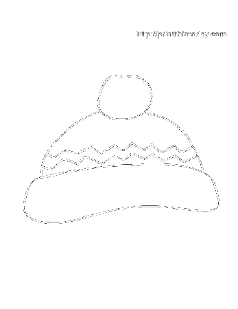 Best Photos of Winter Hat Coloring Page - Free Printable Winter ...