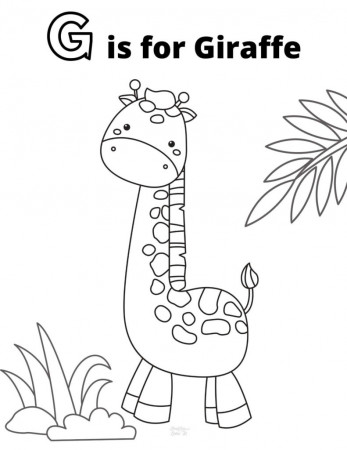 Cute Giraffe Coloring Pages - Free Printables! - Healthy and Lovin' It