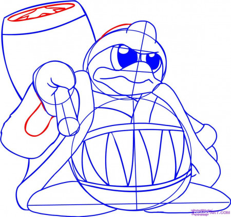 Draw King Dedede from Kirby, Step by Step, Drawing Sheets, Added ...
