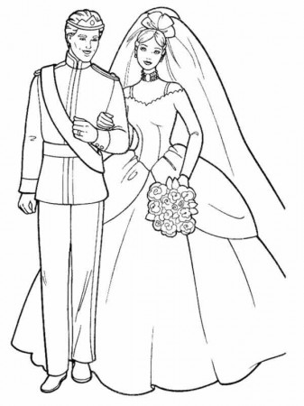 Marriage Coloring Pages