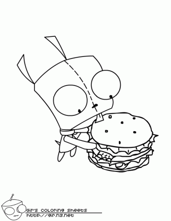 Invader Zim Gir Coloring Pages 19 | Free Printable Coloring Pages