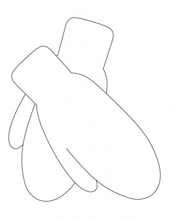 mittens coloring pages for kids