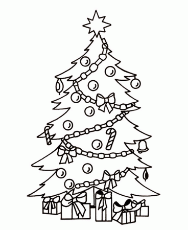 Christmas Tree Coloring Pages - Fun Little Christmas Tree Coloring 