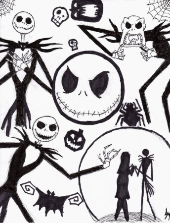 Nightmare Before Christmas Coloring Pages | Coloring Pages
