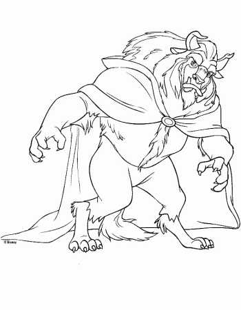 Beauty And The Beast Coloring Pages 941 | Free Printable Coloring 