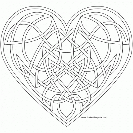 Don't Eat the Paste: Heart Knot to color