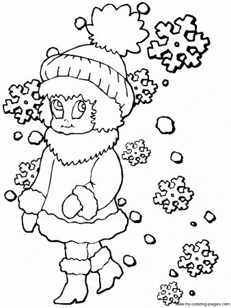Snowflakes / Children Coloring Pages