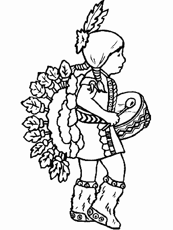 native americans Colouring Pages