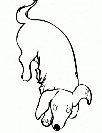 Dachshund Coloring Page - Handipoints
