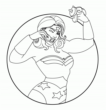 The Line it is Drawn Addendum - Wonder Woman Coloring Book Pages ...