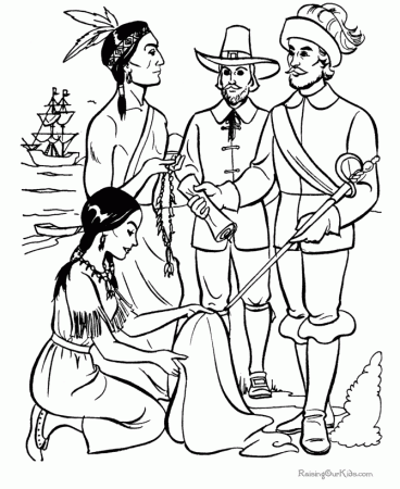 Indians - Coloring Pages for Kids and for Adults