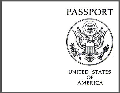 Passport Coloring Page