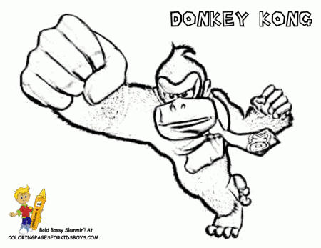 Donkey Kong Coloring Pages (14 Pictures) - Colorine.net | 6087