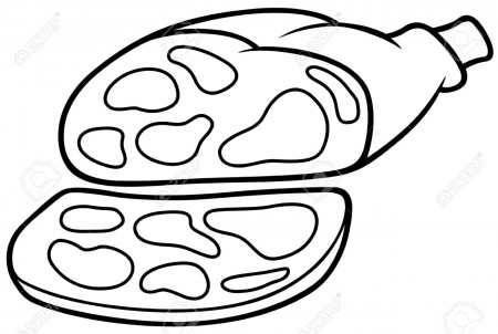 Meat Clipart Black And White