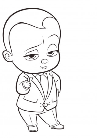 The Boss Baby coloring pages to download and print for free