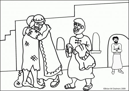 Prodigal Son Coloring Page - Free Coloring Pages For KidsFree 