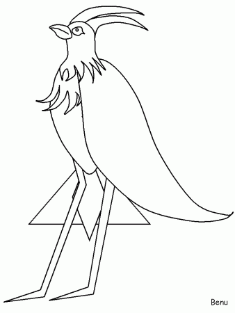 Benu Egypt Coloring Pages & Coloring Book