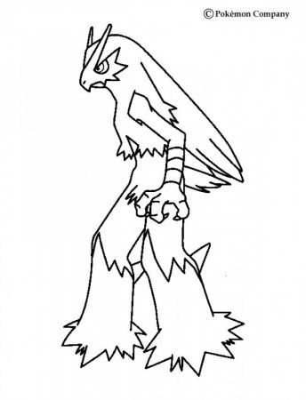FIRE POKEMON coloring pages - Blaziken