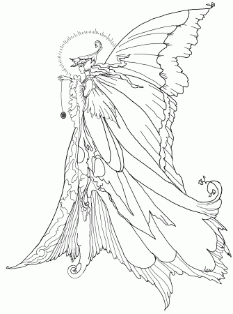 Dark Angel Coloring Pages Detailed - Сoloring Pages For All Ages