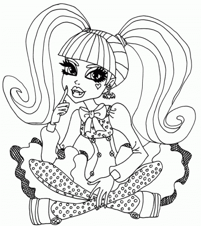 Free Printable Monster High Coloring Pages for Kids
