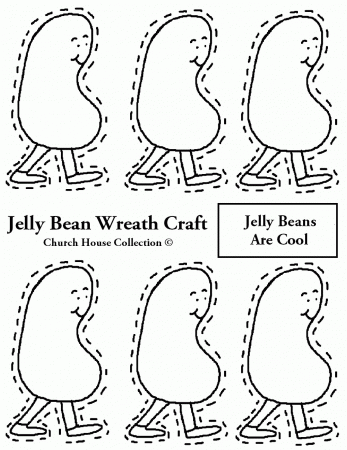 Jelly Bean Coloring Page