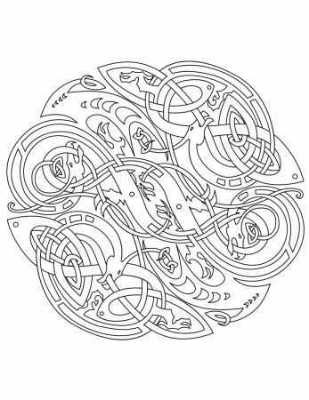 Printable Celtic - Coloring Pages for Kids and for Adults