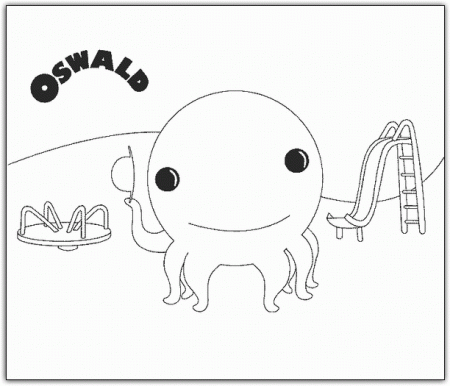 Oswald The Octopus Coloring Page