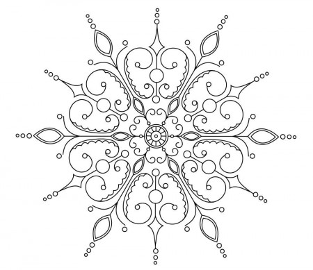 snowflake printable pack with 6 different types of snowflakes to ...
