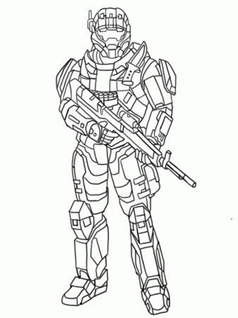 Printable Halo Coloring Pages - Coloring Page Photos
