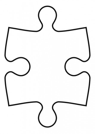 Puzzle Piece Coloring Page ClipArt Best Coloring Home