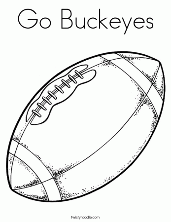Go Buckeyes Coloring Page - Twisty Noodle