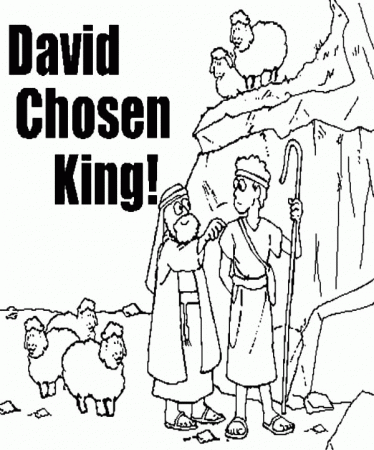 King David Coloring Page - Coloring Pages for Kids and for Adults