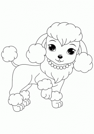free printable dogs and puppies coloring pages for kids Poodle ...