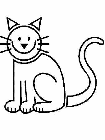Cartoon Cat Coloring Pages - Free Printable Coloring Pages | Free 