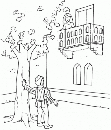 Romeo and Juliet Coloring Page