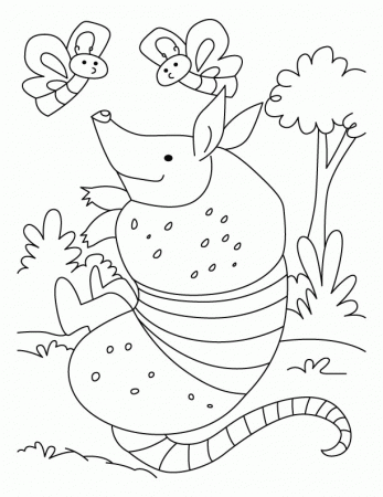 Free Download Printable Armadillo Coloring Pages - Kids Colouring 