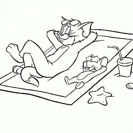 And jerry coloring pages tom and jerry cartoons cartoon pictures
