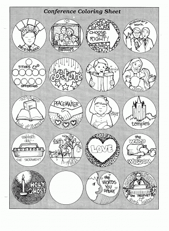 Best Photos of General Conference Tie Coloring Page - LDS General ...