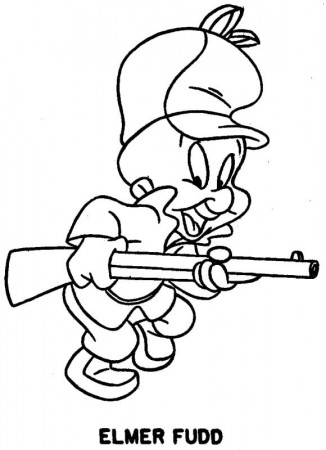 Elmer Fudd 2 Coloring Page - Free Printable Coloring Pages for Kids
