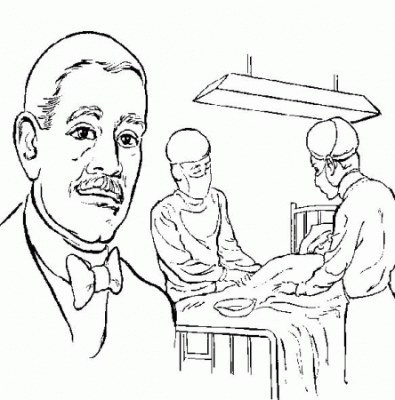 George Washington Carver Coloring Page