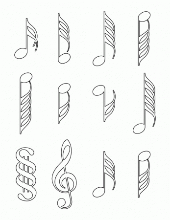 Handwriting Music Notes Coloring Pages Clipart Panda Free Clipart ...