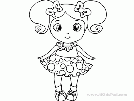 Anime Girl Coloring Pages Print Baby Cute Download Free