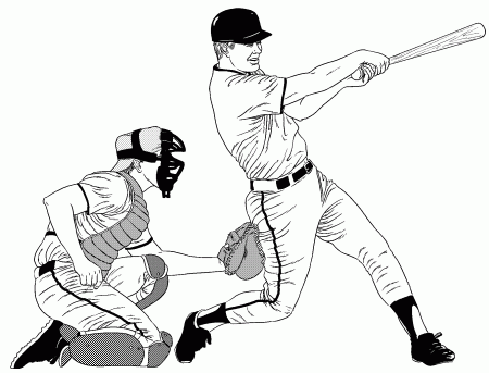 Athletics Baseball Coloring Pages - Coloring Pages For All Ages